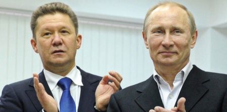 Глава «Газпрома» Алексей Миллер и Президент РФ Владимир Путин (фото из открытых источников)