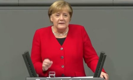 А. Меркель (стоп кадр видео)