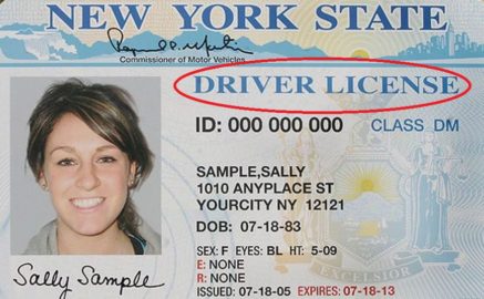 Американское водительское удостоверение (иллюстрация из открытых источников)