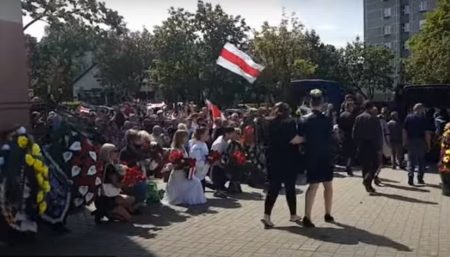 Белоруссия, август 2020 года (иллюстрация - стоп кадр видео)