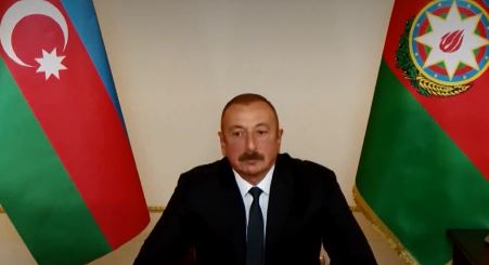 Президент Азербайджана Ильхам Алиев (скриншот видео телеканала "Россия 1")