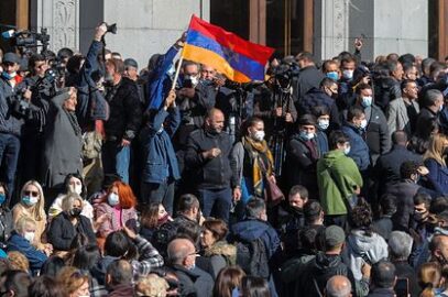Митинг в Армении (иллюстрация из открытых источников)