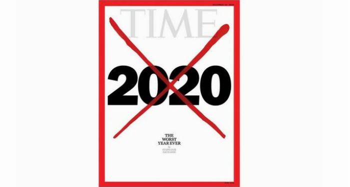 Обложка декабрьского номера журнала Тайм за 2020 год