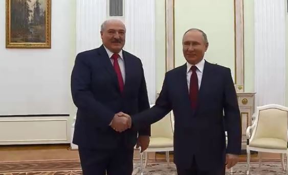В Москве завершились переговоры Путина и Лукашенко (скриншот видео)