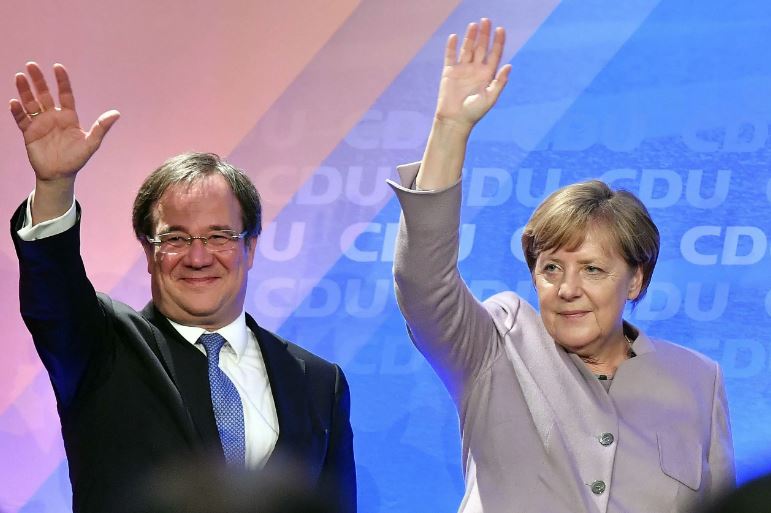 Армин Лашет и Ангела Меркель (иллюстрация из открытых источников)