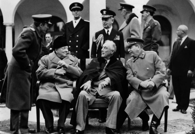 Сталин, Рузвельт, Черчилль, Ялта, февраль 1945 года (иллюстрация из открытых источников)