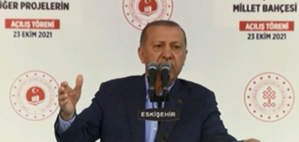Турция вышлет послов десяти государств (скриншот видео, выступление Эрдогана)