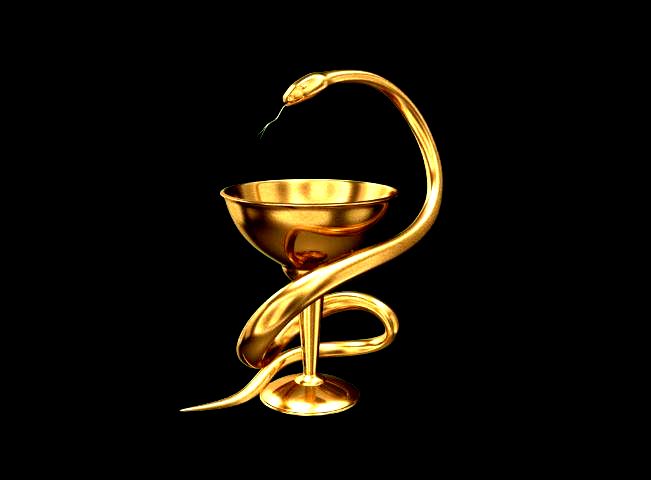 Чаша Гигеи - символ медицины (иллюстрация из открытых источников)
