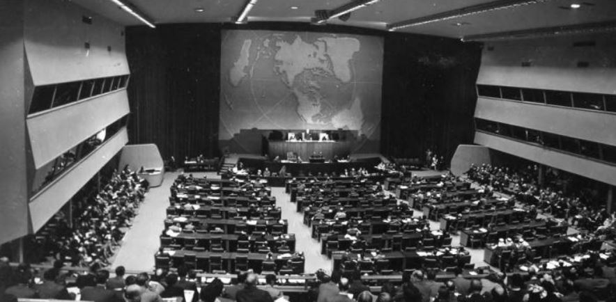 Генассамблея ООН, 1947 год (иллюстрация из открытых источников)