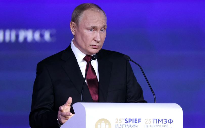 Путин на ПМЭФ 2022 (иллюстрация из открытых источников)