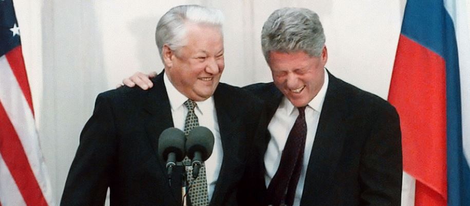Ельцин и Клинтон (иллюстрация из открытых источников)